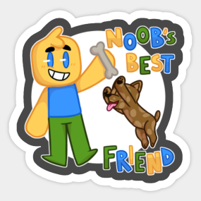 Roblox Noob Dog Stickers Teepublic - hd roblox noob cute noob from roblox png image