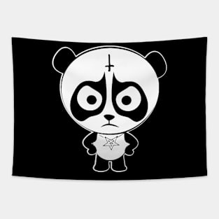 black metal panda Tapestry