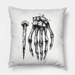 skeleton hand Pillow