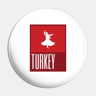 Turkey Country Symbols Pin