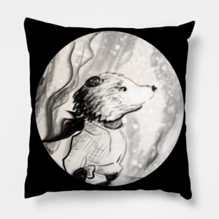 Mole lost in the woods - Children's book inspired designs Pillow