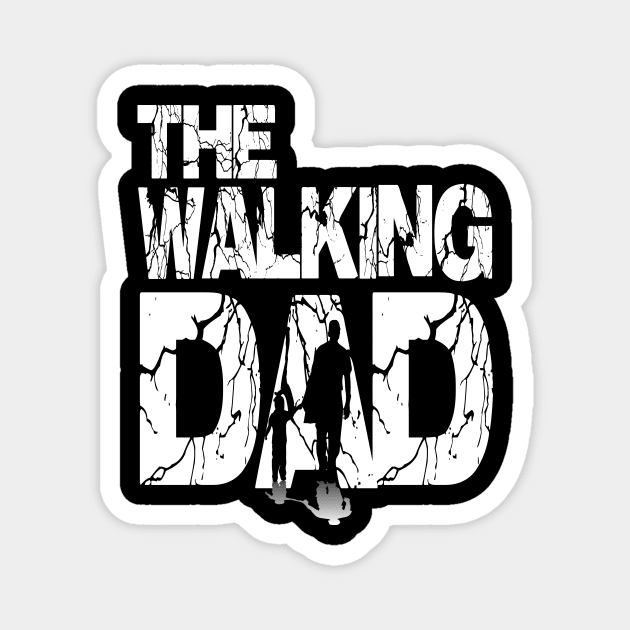 the walking dad Magnet by Darwish