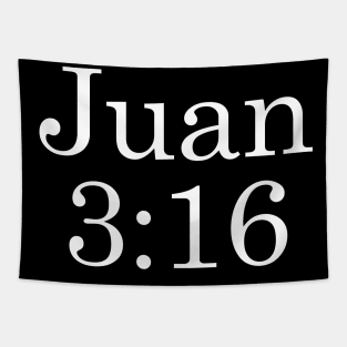 Juan 3:16 - Texto Blanco Tapestry