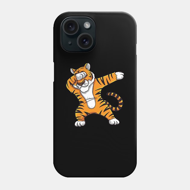 Funny Dabbing tiger shirt - perfect gift for kids Phone Case by Pummli