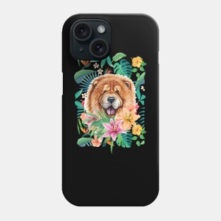 Tropical Red Chow Chow 2 Phone Case