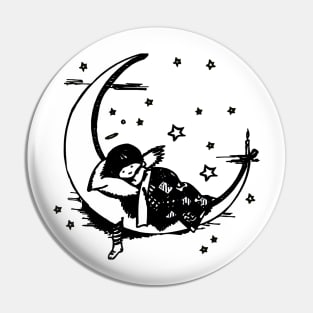 girl on the moon Pin