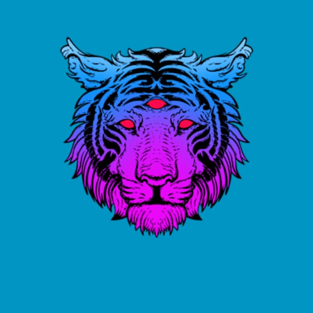 Neon tiger by Art of Andy W