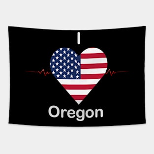 I love Oregon Tapestry