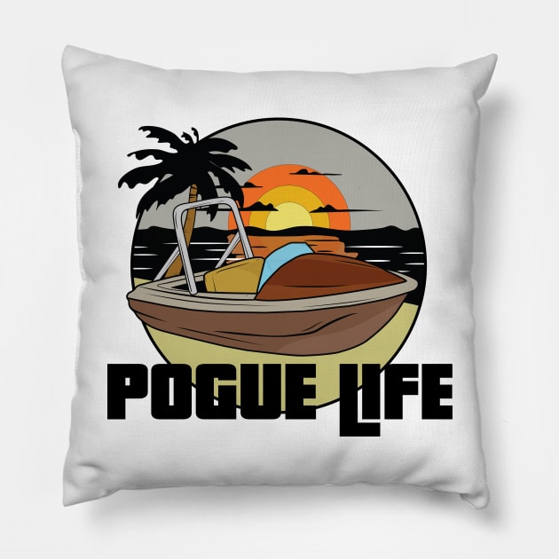 Outer banks - obx - pogue life - John b - north carolina Pillow by Fashion Apparels