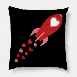 Love Rocketship Pillow