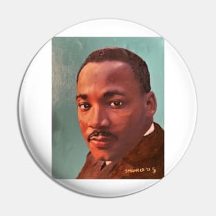 Portrait of Martin Luther King Pin