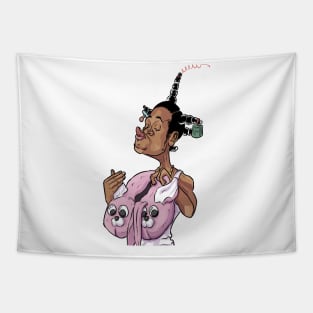 Loc Dog Caricature Tapestry