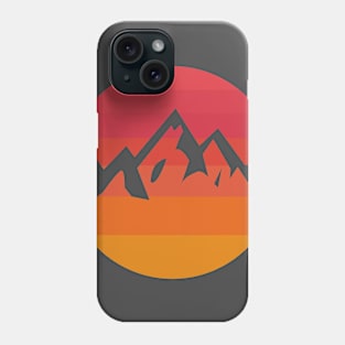 Red Shade Mountain Phone Case