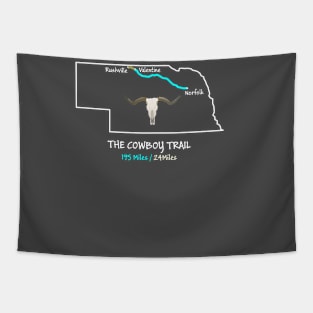 The Cowboy Trail Route Map Tapestry