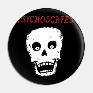 Psychoscapes Skull Pin