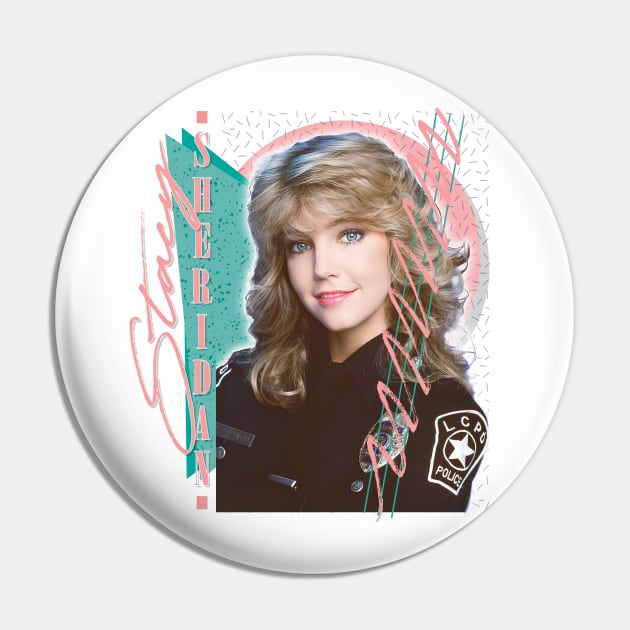 Stacy Sheridan / TJ Hooker - 80s TV Retro Design Pin by DankFutura