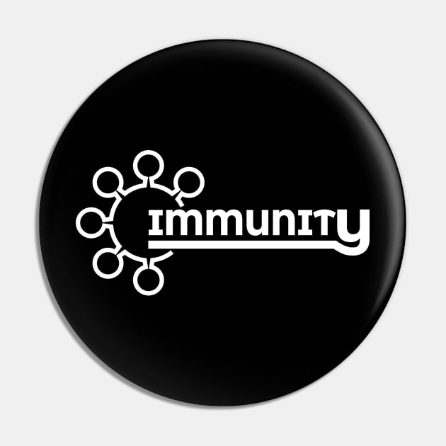 Immunity Immunity Virus Certification Pin by QQdesigns