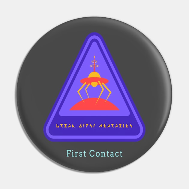 Urban Gypsy Wearable – First Contact Pin by Urban Gypsy Designs