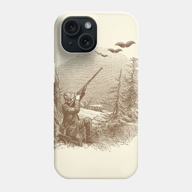 Movember Hunt Phone Case by victorcalahan