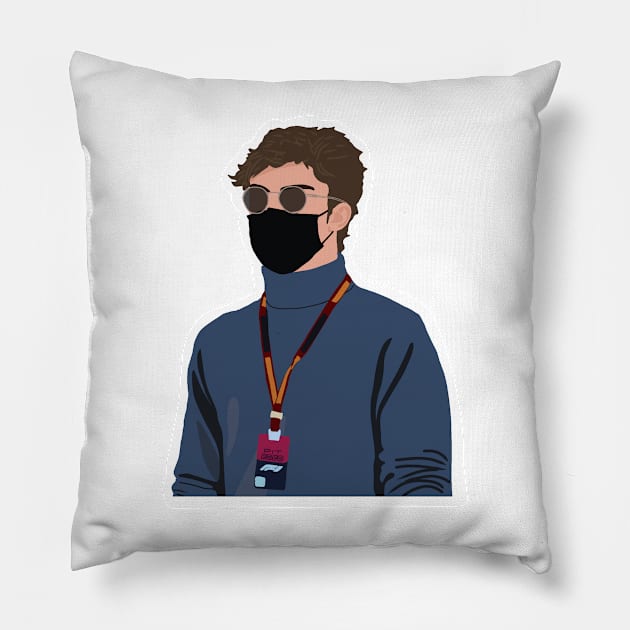 Pierre Gasly at the 2020 German Grand Prix at the Nurburgring Pillow by royaldutchness