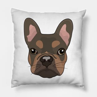 Brown English Bulldog Pillow