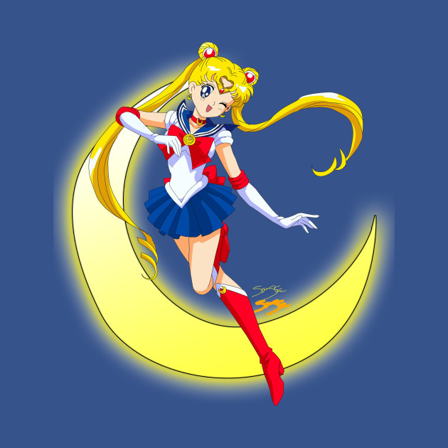 She Is The OneSailor Moon! Royal Blue - Sailor Moon - T-Shirt 