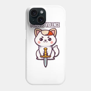 I Choose Violence Dog Phone Case