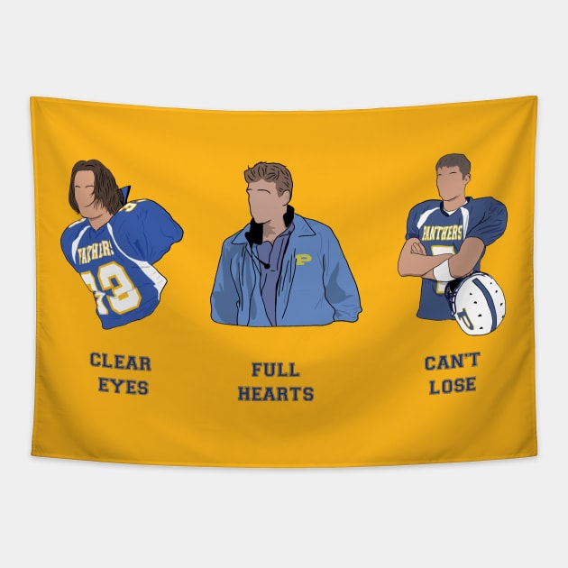 Friday Night Lights Clear Eyes, Full Hearts, Can't Lose Tapestry by Hevding