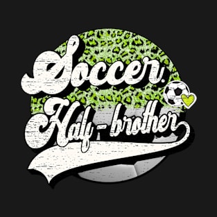 Soccer Half Brother Vintage Soccer Family Matching T-Shirt