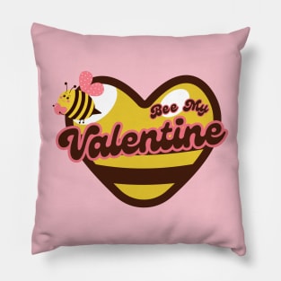 Bee My Valentine Heart Pillow