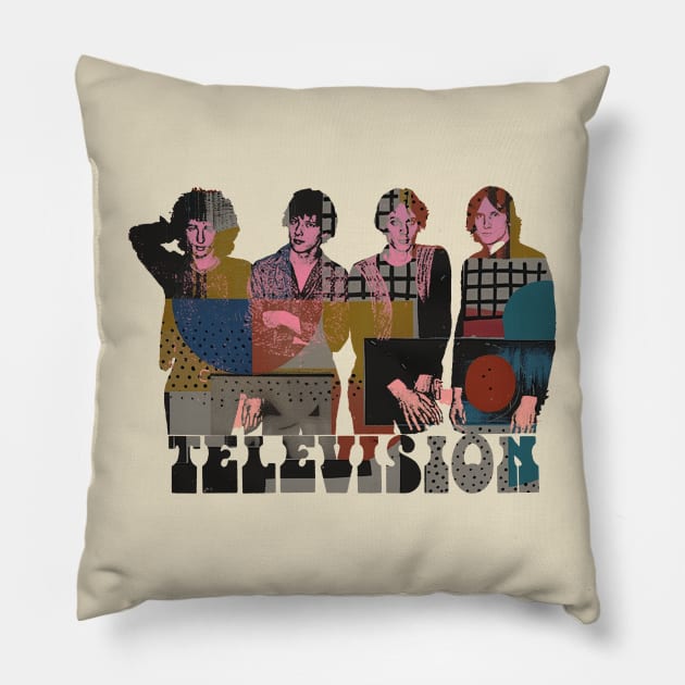 Television Pillow by HAPPY TRIP PRESS