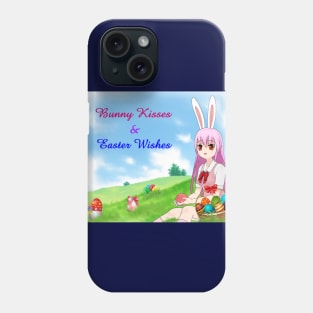 Bunny Kisses & Easter Wishes (Customizable) Phone Case