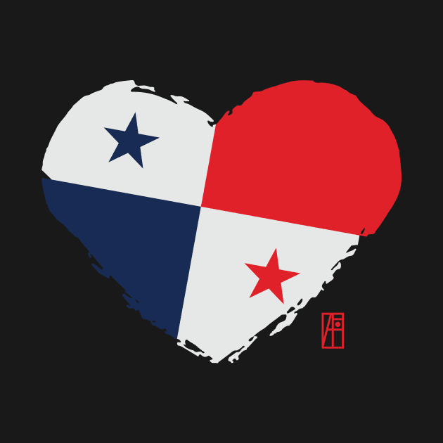 I love my country. I love Panama. I am a patriot. In my heart, there is always the flag of Panama by ArtProjectShop