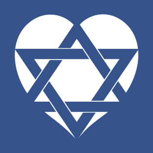 Israel - Star of David Heart T-Shirt