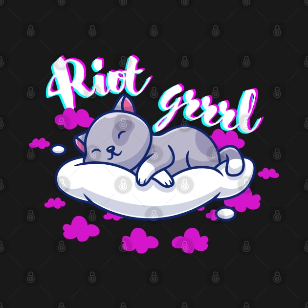 RIOT GRRRL CAT by Lolane