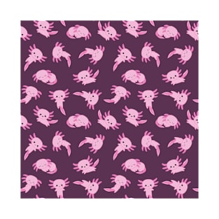 Kawaii pink axolotl pattern T-Shirt