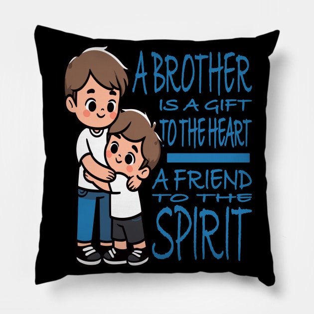 Celebrating Sibling Day: Brothers Bond Forever Pillow by maknatess