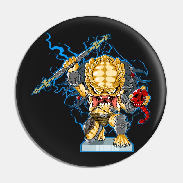 City Hunter Predator Chibi Pin by FigureHQStudio