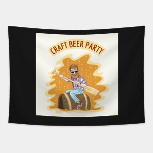 Craft Beer Party Tapestry