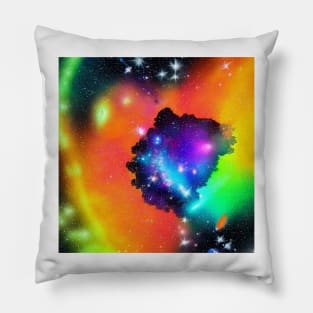 Galaxy Fire and Ice Pillow