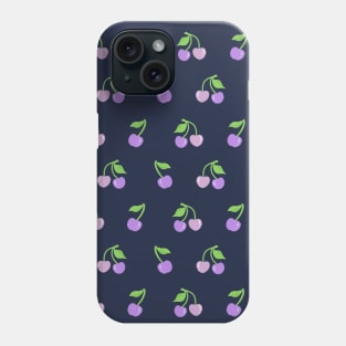 Purple Cherries Phone Case