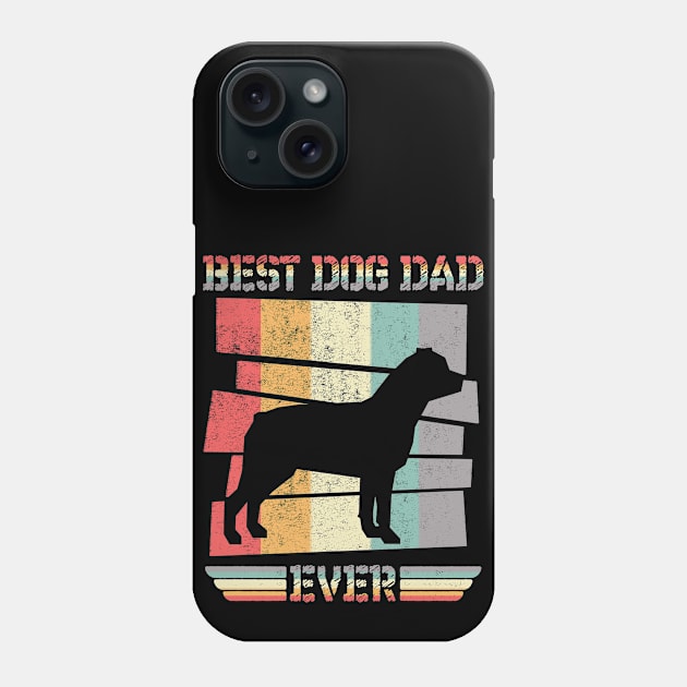 VINTAGE RETRO BEST DOG DAD EVER ROTTWEILER FATHERS DAY Phone Case by Mash92