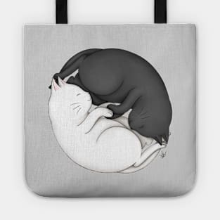 Yin Yang Cats Tote