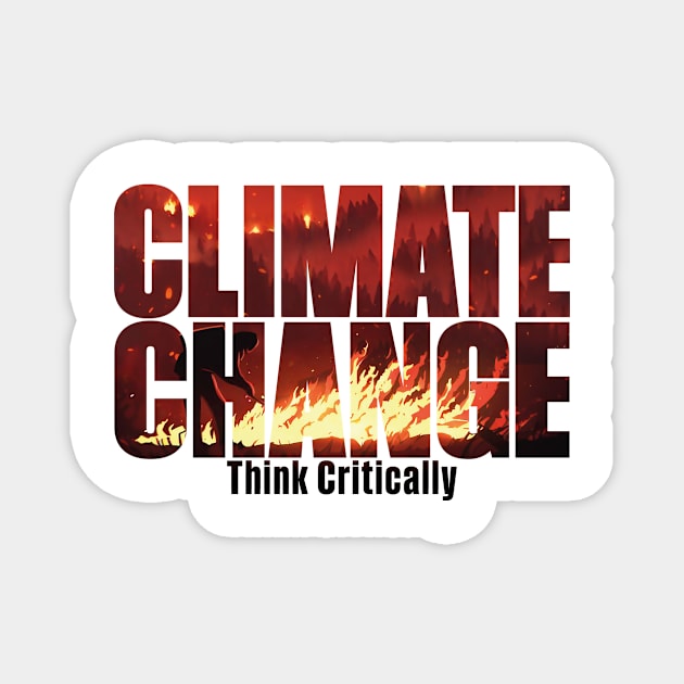 Climate Change Wildfires Magnet by Truth Messenger