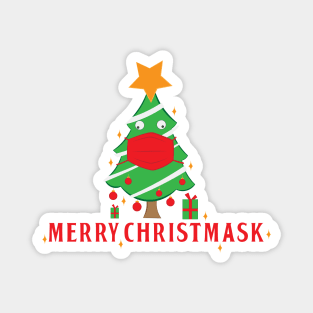 Merry Christ-mask Magnet