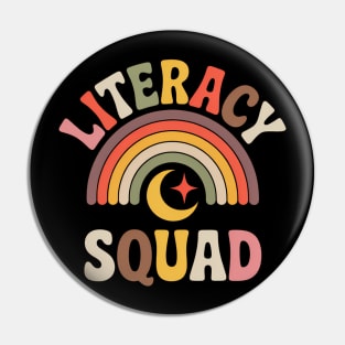Literacy Squad Reading Teacher Interventionist Specialist Pin