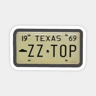 ZZ Top License Plate Magnet