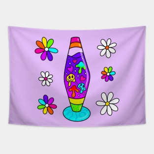 Lava Lamp Love Tapestry