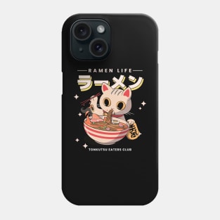 cat ramen life eaters club Phone Case