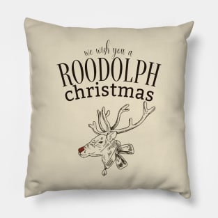 Roodolph The Red Nosed Roo! Merry Christmas Gift Idea! Pillow